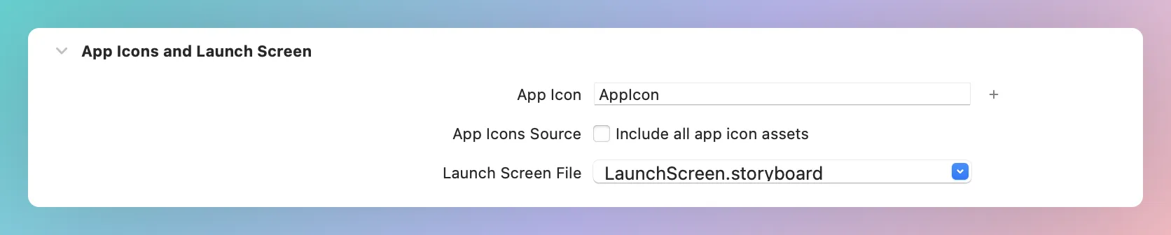 Configure a launch screen storyboard